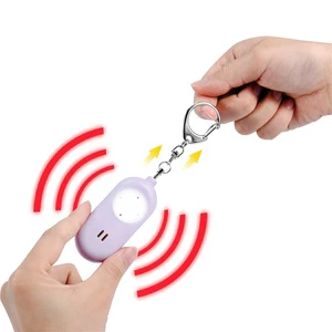 Rechargeable Lithium Battery 130dB Self Defense Alarm With LED Flashlight And Type-C Charging For Women And Elderly