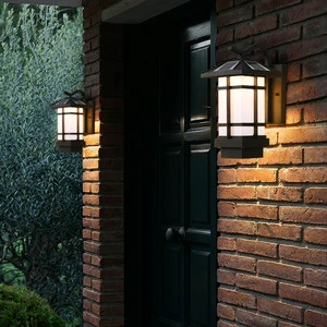 Solar LED Aluminum IP65 Waterproof Wall-Mounted Garden Light Borosilicate Glass Diffuser High CRI 95 10-Year Warranty Outdoor