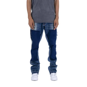 Best Selling Casual Men's Denim Jeans Regular Fit Men's Jeans Blue Slim Denim Pants for Men Straight Denim OEM Serviced
