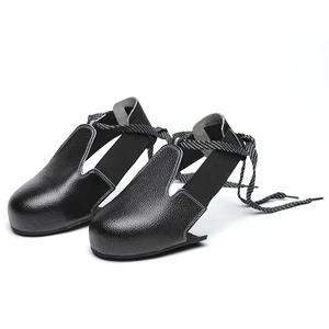 Sunland Genuine Leather Non-slip Protective Anti Smash Safety Shoes Cover for Visitors with Steel Toe Cap