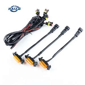 HAIZG Amber Led Daytime Running Light Front Bumper Hood Grille Lights Small Yellow Auto Accessories
