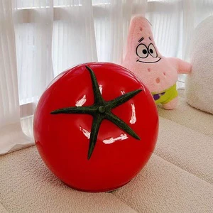 Creative Tomato-Shaped Glass Night Light for Bedroom Bedside Atmosphere Decoration Small Table Lamp Ornament