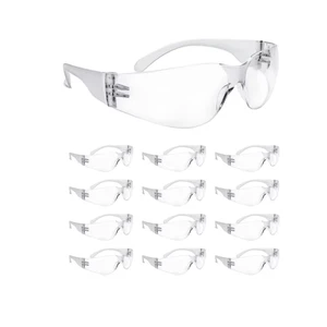 Impact Resistant Eye Protection Clear Safety Glasses Protective Eyewear for Work Lab Construction
