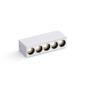 Surface-Mounted Aluminum Grille Light Hole-Free Long Linear LED Spotlight for Home Living Room
