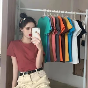 New fashion hot sale factory direct sales casual women's T-shirt women's T-shirt plus size short-sleeved O-neck