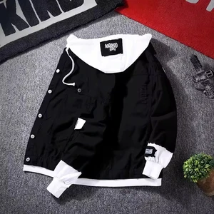 Wholesale Casual Men's Denim Jacket 100% Cotton Single Breasted Custom Logo Print Autumn Streetwear Fashion Embroidery