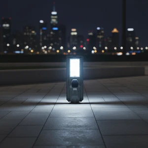 Smart Dual Camera Solar LED Security Light 800W 1200W WiFi Enabled Outdoor Street Motion Remote Control IP66 Rated ABS Plastic