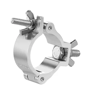 LED Light Moving Head Stage Lighting Heavy Duty Clamps Aluminum Round Tube Locking Ring Bolts for Stage Lighting Hook