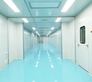 Customized Lab Dust-Free Modular Cleanroom - GMP Compliance, ISO 5/7 Grade, HEPA Filtration & PVC Floor