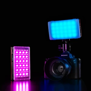 TOLIFO Mini LED Video Light HF-96RGB Portable Pocket Size RGB Panel 4000mAh 3.7V on Camera Light for Video Photography Shooting