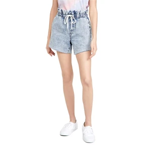 2023 New Women's Distressed High Denim Shorts Breathable Washed Jeans Wholesale Best Quality Short at Low Price