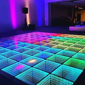 3D Infinity Mirror LED Dance Floor Commercial Moli Rental UV-Curing Machine with DMX512 Control Mode