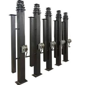New Fast Delivery Light Towers Mast Lifter 6m Light Pole Light Mast Lifter Remote Telescopic Mast