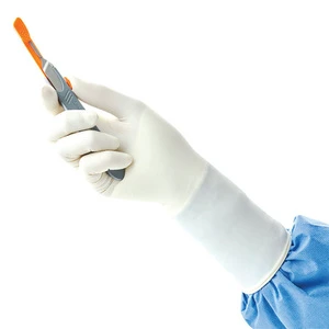 Disposable 12inch Safety Gloves Medical Surgical Latex Gloves Individually Packaged Factory Supply Anti-Virus long Hand Gloves