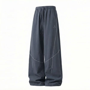 Outdoor Sports Straight Pants, Contrast Stripe Daily Bottoms