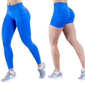 Women's Nylon Seamless Breathable Lightweight Hot Selling Low Waist Butt Lift Yoga Fitness Scrunch Pants Leggings With Logo