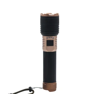 Super Bright LED Flashlight Type-C Rechargeable 4 Modes Telescopic Zoom 600M Range IP65 Protection Aluminum Alloy Powerful Torch