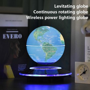 140mm Geography Education Base Bottom Magnetic Levitating Earth Globe Floating World Globe Levitation Globe For Night Light