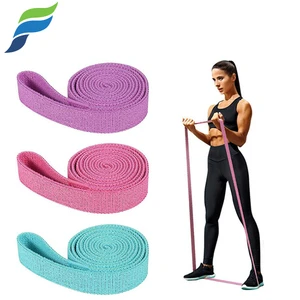 YETFUL Custom Logo Gym Fitness Long Elastic Belt Squat Hip Yoga Stretching Long Hip Resistance Booty Band