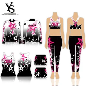 Beautiful Tracksuit Custom Cheer And Dancing Warm Up Sublimation Dance Team Wear Wholesale