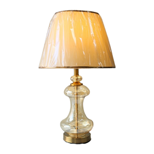 Modern Simple Decorative Glass Table Lamps with LED Warm White Light Customized Color for Living Room Bedroom Hotel Lighting