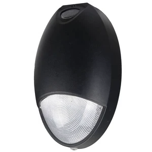 IP65 Waterproof Oval LED Emergency Wall Mount Pack Light Outdoor Egress Lighting Fixture With Photocell And Battery
