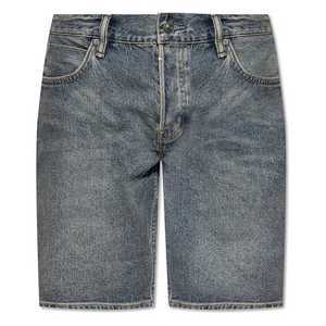 Low Price Men's Casual Denim Shorts Men's Loose Straight Leg Summer Style Wash Cropped Shorts
