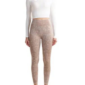 Women Casual Yoga Pants Seamless Leggings High Waist Crossover Workout Slim Fit Sustainable Stretch Fitness