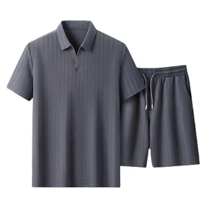 OEM Customized Logo Design young and middle-aged men's fashion all-match two-piece men's sports casual suits