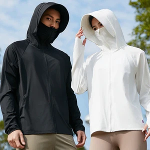 Ice Silk Sun Protection Hoodie Unisex 2025 New Anti-Ultraviolet Cycling Jacket Breathable Spandex/Nylon Full Length
