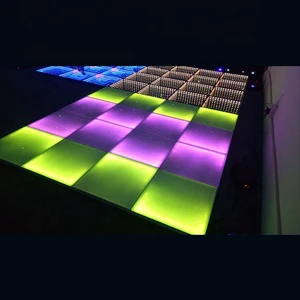Waterproof Interactive Portable Dance Floor with LED Beam Lights for Club & Garden Rentals