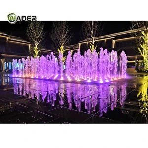 Stainless Steel Easy Installation Dry Deck Fountain Equipment Popular Outdoor Public Led Dance Floor Fountain