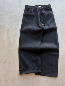 2026 Japanese Denim Raw Fabric Selvedge Straight-leg Jeans For Men Factory Custom Mid Knitted Distressed Slim Fit Heavyweight