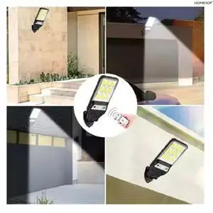 Waterproof Outdoor Smart LED Street Light 90COB Mini Security Lamp with Remote Control Motion Sensor for Home Use