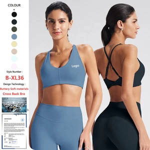 Custom Training Shockproof Camisole Running High Impact Women Yoga Gym Workout Fitness Sujetador Deportivo Pilates Sports Bra
