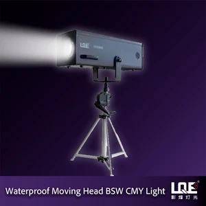 LQE FS1000 Long Throw 1000W LED Follow Spot CRI Ra90 5-10 Zoom DMX512 Control High Brightness Aluminum Alloy 2800K/7600K Light