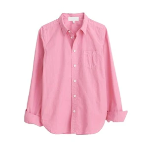 2021 Women's Plus Size Long-Sleeve Custom Logo Good Fitness Premium Quality Womens Cotton Shirt