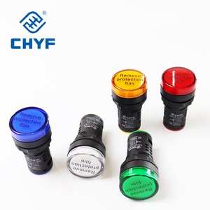 CHYF AD16-22DS Round Red Blue Green Yellow Indicator Light 110V 220V AC DC Equipment Signal Lamp