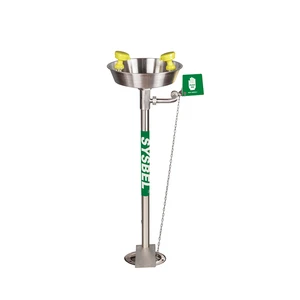 SYSBEL CE Approved ANSI Standard Pedestal 304 Stainless Steel Emergency Safety Eyewash Station