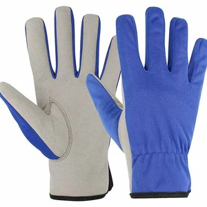 High Performance Mechanic Safety Gloves Full Finger Anti-Slip & Anti-Heat Flexible Leather Anti-Cut Anti-Static 11 oz Thickness