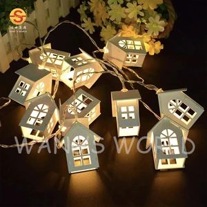 1.5M 10L Warm White House Shape Fairy Indoor Outdoor Christmas String Lights