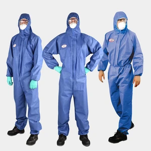 Free Sample CE Approved Bule K1500 Smms Nuclear Protection Disposable Safety Clothing Coverall Suits