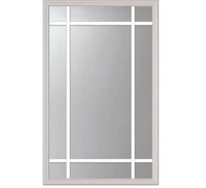 Grills Between Glass 9 Lite Hollow Aluminum Prairie Style Glass And Frame Kit (Half Lite) For Hotel Decoration