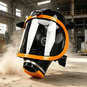 Self-contained Reusable Filtering Respirator-Silicone Half-Face Mask with Activated Carbon Canister