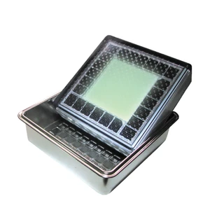 Outdoor IP68 Waterproof LED Brick Light Stainless Steel Solar Powered MS-2200 Ground Lighting with RGB 7 Colors CE Certified