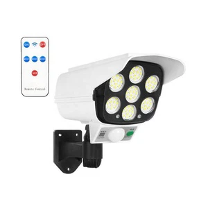Wall Mounted Monitoring Security Lamp Induction Floodlight Outdoor Waterproof 77 SMD Motion Sensor LED Solar Flood Light