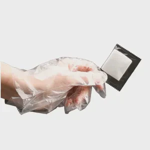 Disposable Transparent PE Gloves Soft Durable Waterproof Oil-Resistant Food Grade Safe for Food Handling Cooking Kitchen
