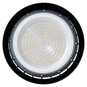 IP65 IK08 6KV Surge Protection Lumileds Chip CRI80 160Lm/W, DOB 3CCT DIP Switch Warehouse Factory 200w UFO LED High Bay Light