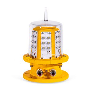 IP66 Standard LED Red Flashing G/F Type Medium Intensity Obstruction Light Aviation Obstacle Light for Towers