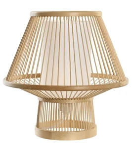 Bamboo Table Lamp Natural Handmade, Lamps made from handmade materials, home decoration accessories, wholesale.
